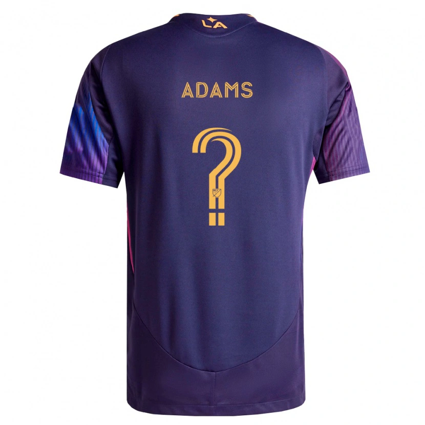 Danxen Enfant Maillot Lucca Adams #0 Pourpre Foncé Jaune Tenues Extérieur 2026/27 T-Shirt