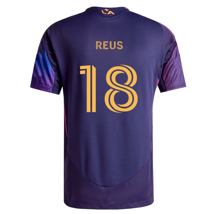 Danxen Enfant Maillot Marco Reus #18 Pourpre Foncé Jaune Tenues Extérieur 2026/27 T-Shirt