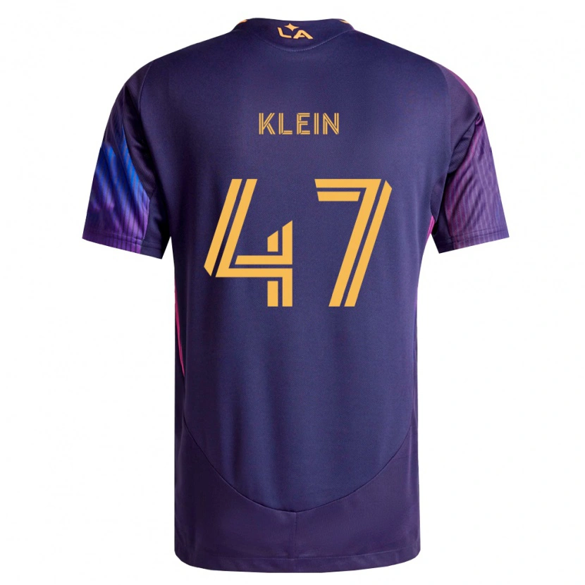 Danxen Enfant Maillot Carson Klein #47 Pourpre Foncé Jaune Tenues Extérieur 2026/27 T-Shirt