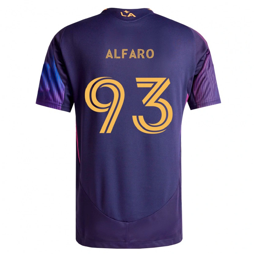 Danxen Enfant Maillot Tony Alfaro #93 Pourpre Foncé Jaune Tenues Extérieur 2026/27 T-Shirt