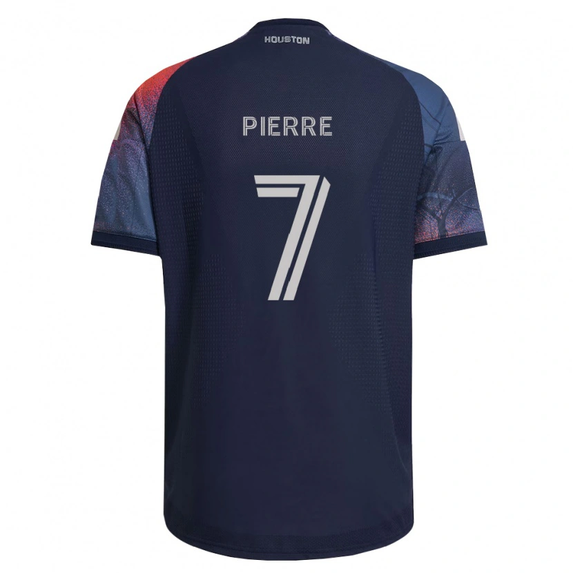 Danxen Enfant Maillot Kenzynton Pierre #7 Bleu Foncé Blanc Orange Tenues Extérieur 2026/27 T-Shirt