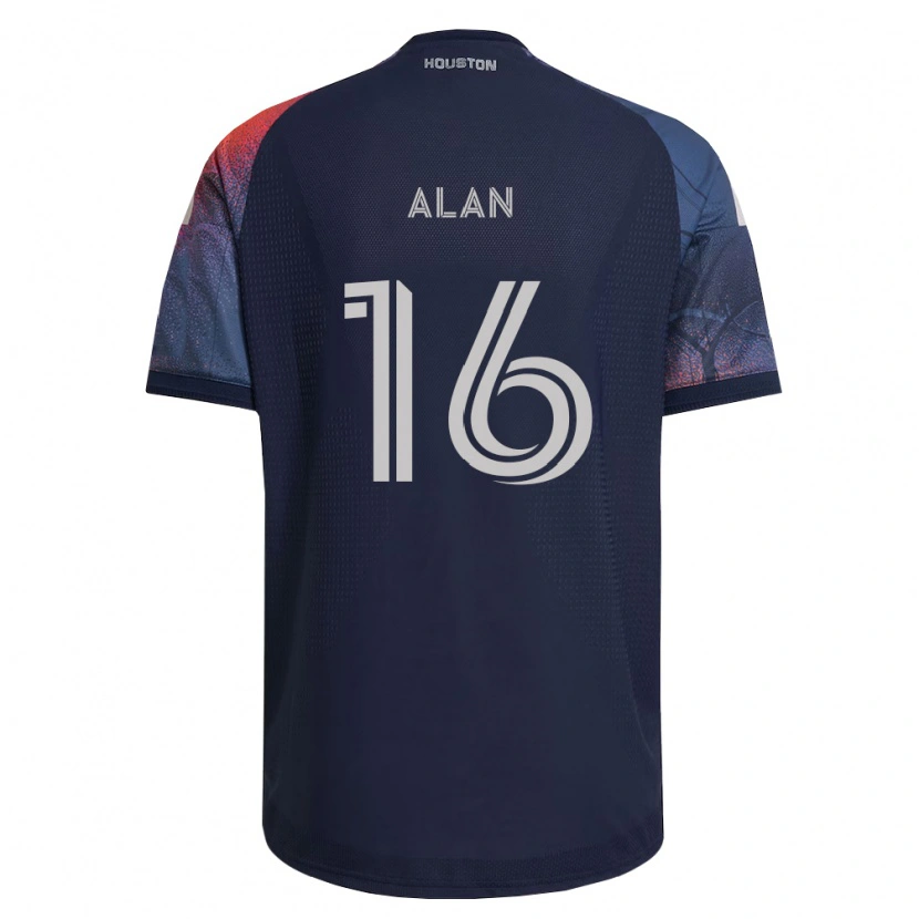 Danxen Enfant Maillot Alan Aparecido Martins Ferreira #16 Bleu Foncé Blanc Orange Tenues Extérieur 2026/27 T-Shirt