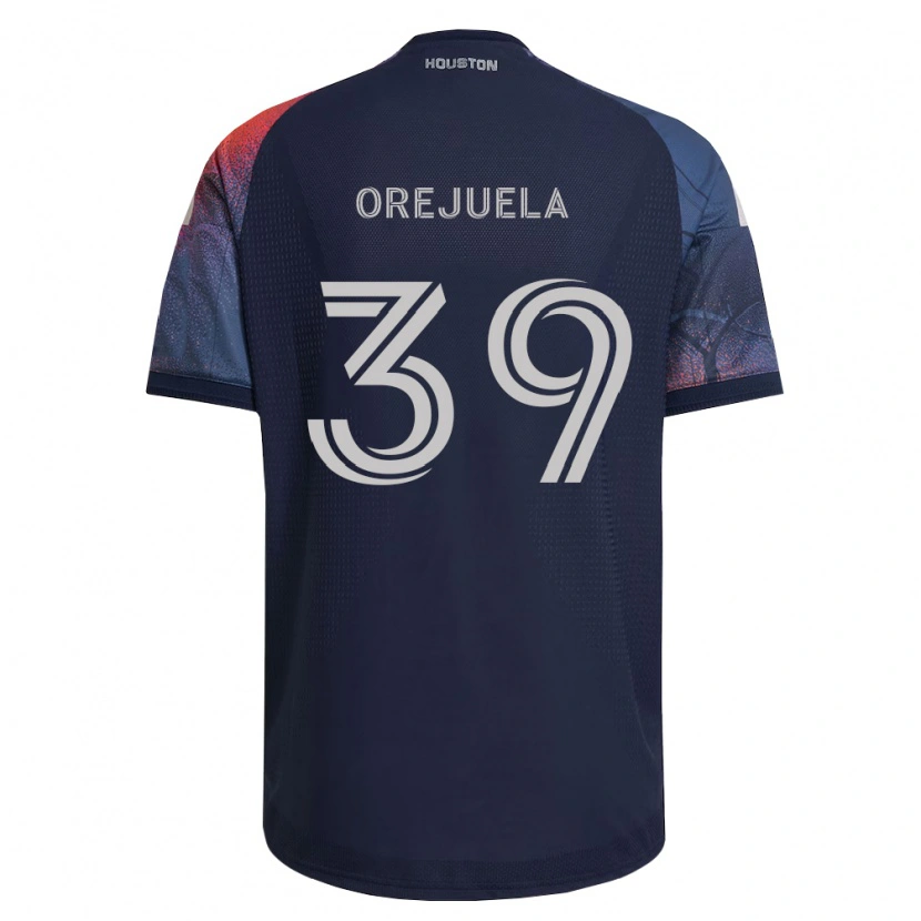 Danxen Enfant Maillot Jesus Orejuela #39 Bleu Foncé Blanc Orange Tenues Extérieur 2026/27 T-Shirt