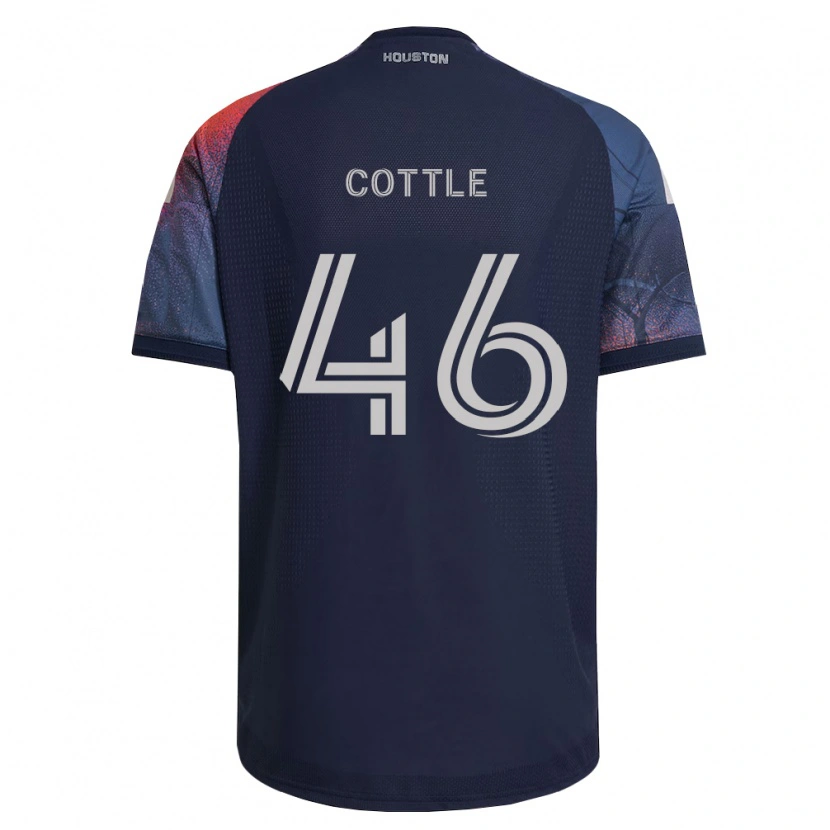 Danxen Enfant Maillot Tristan Cottle #46 Bleu Foncé Blanc Orange Tenues Extérieur 2026/27 T-Shirt