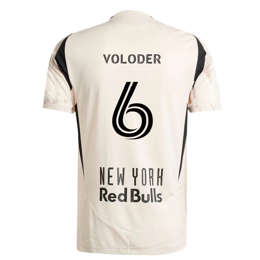 Danxen Enfant Maillot Robert Voloder #6 Blanc Cassé Rouge Noir Tenues Extérieur 2026/27 T-Shirt