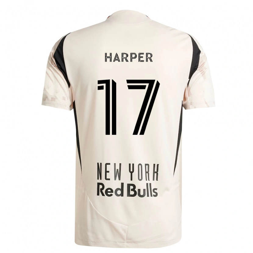 Danxen Enfant Maillot Cameron Harper #17 Blanc Cassé Rouge Noir Tenues Extérieur 2026/27 T-Shirt