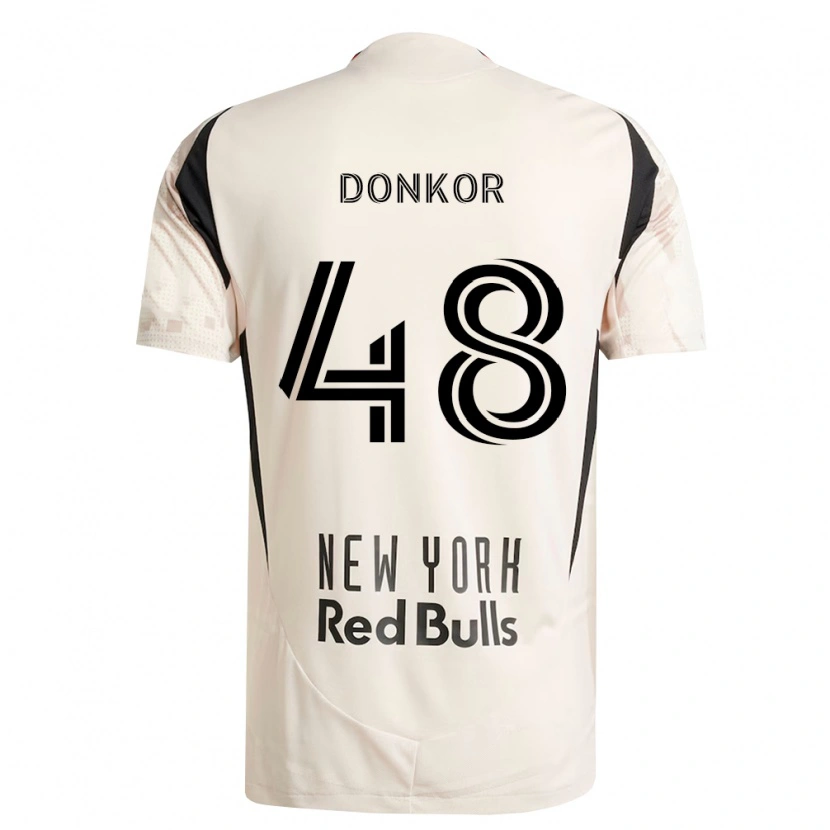 Danxen Enfant Maillot Ronald Donkor #48 Blanc Cassé Rouge Noir Tenues Extérieur 2026/27 T-Shirt