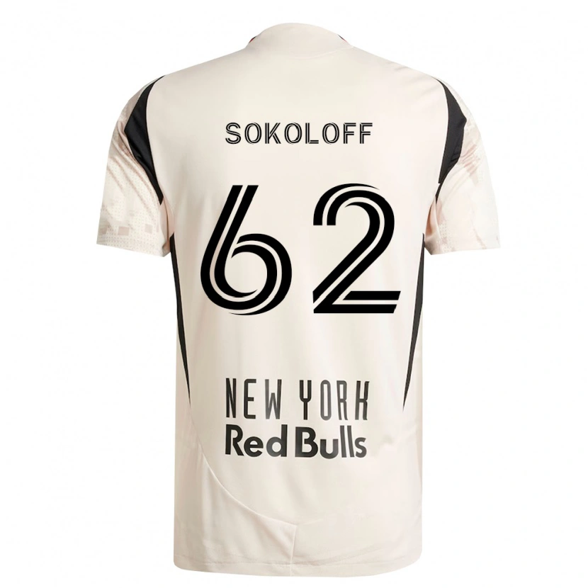 Danxen Enfant Maillot Paul Sokoloff #62 Blanc Cassé Rouge Noir Tenues Extérieur 2026/27 T-Shirt