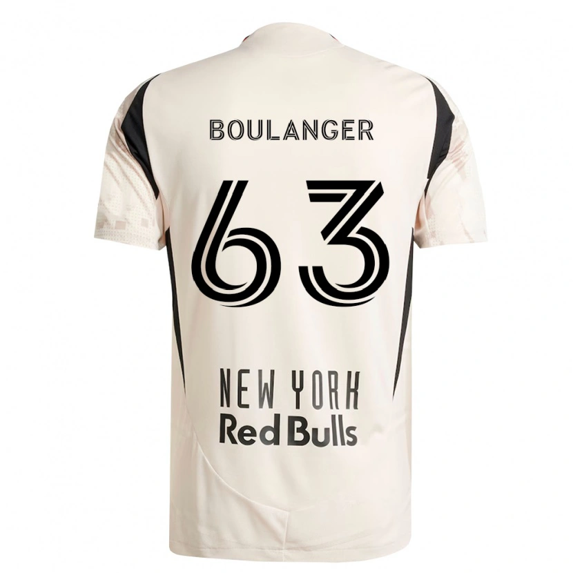 Danxen Enfant Maillot Brady Boulanger #63 Blanc Cassé Rouge Noir Tenues Extérieur 2026/27 T-Shirt