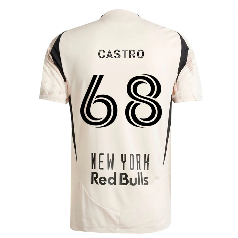 Danxen Enfant Maillot Bradley Castro #68 Blanc Cassé Rouge Noir Tenues Extérieur 2026/27 T-Shirt