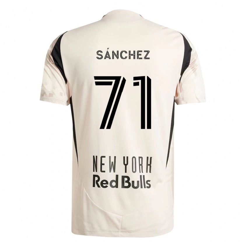 Danxen Enfant Maillot Aimar Sánchez #71 Blanc Cassé Rouge Noir Tenues Extérieur 2026/27 T-Shirt
