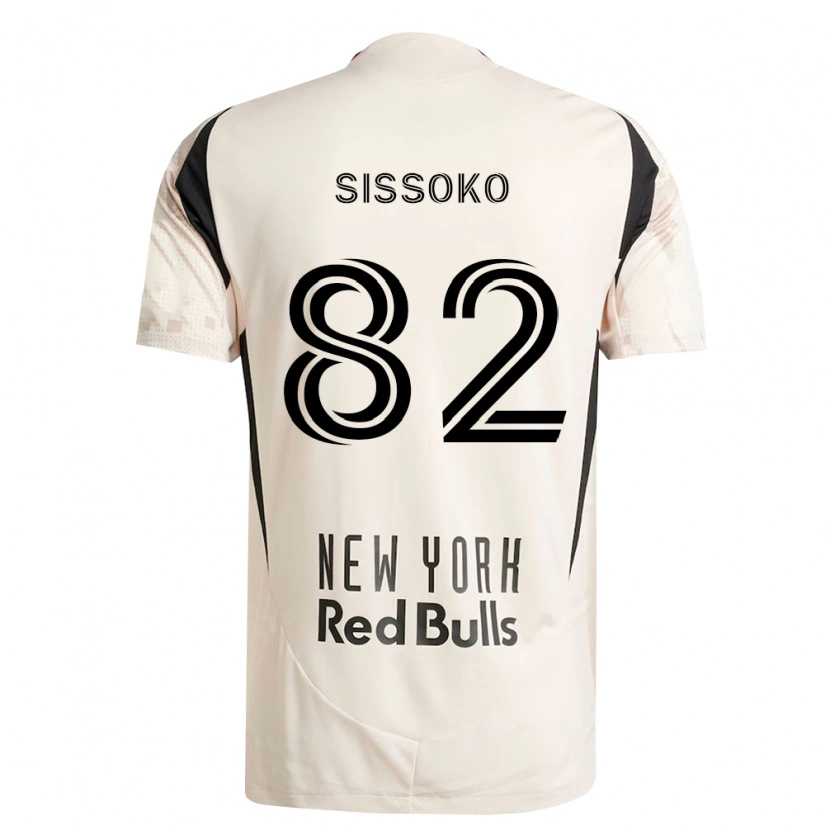 Danxen Enfant Maillot Makan Sissoko #82 Blanc Cassé Rouge Noir Tenues Extérieur 2026/27 T-Shirt