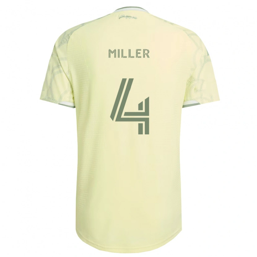 Danxen Enfant Maillot Kamal Miller #4 Beige Blanc Tenues Extérieur 2026/27 T-Shirt