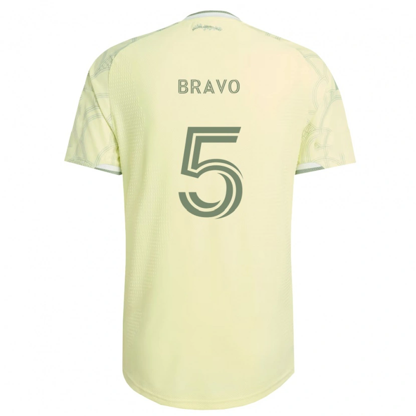 Danxen Enfant Maillot Claudio Bravo #5 Beige Blanc Tenues Extérieur 2026/27 T-Shirt