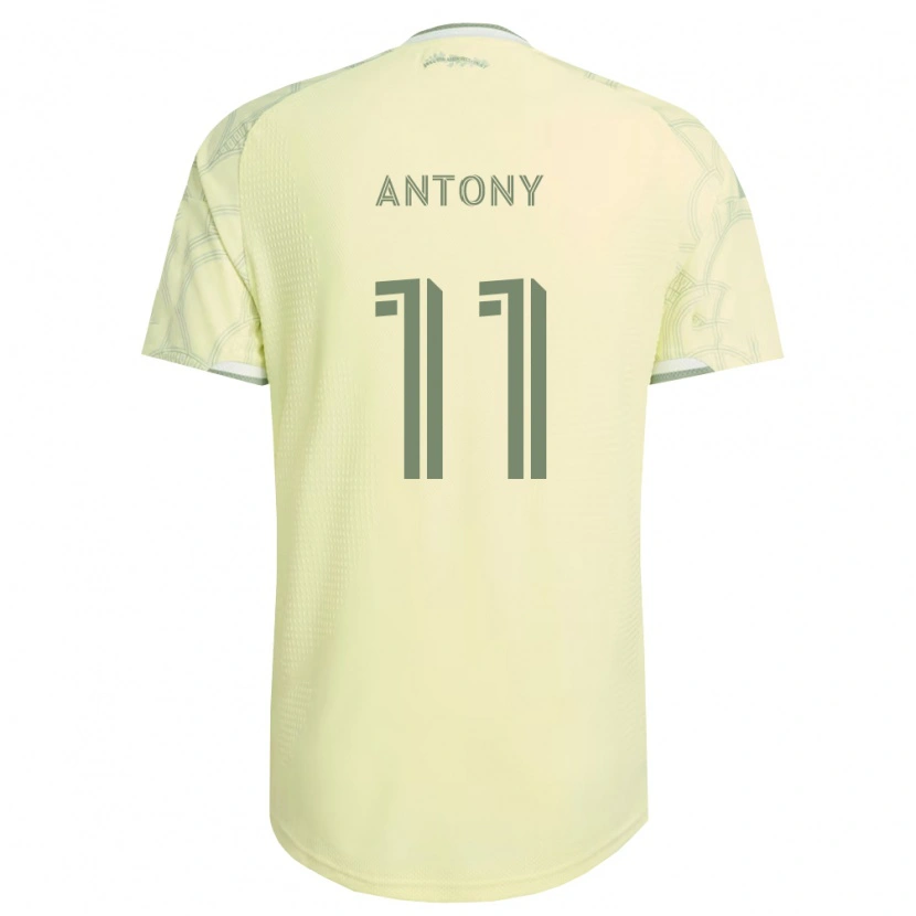 Danxen Enfant Maillot Antony Alves Santos #11 Beige Blanc Tenues Extérieur 2026/27 T-Shirt