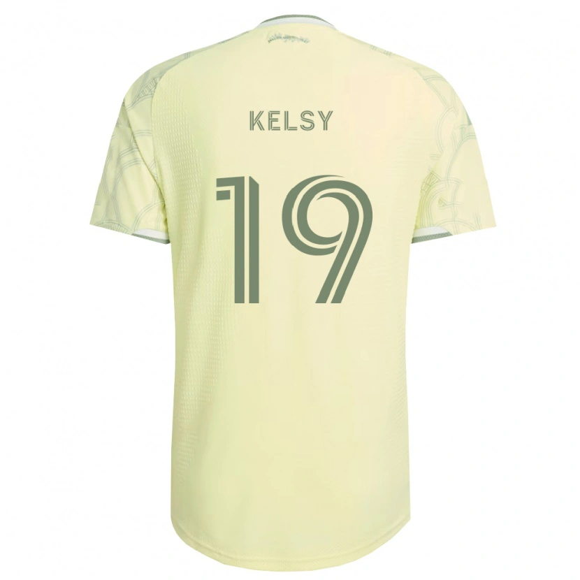 Danxen Enfant Maillot Kevin Kelsy #19 Beige Blanc Tenues Extérieur 2026/27 T-Shirt