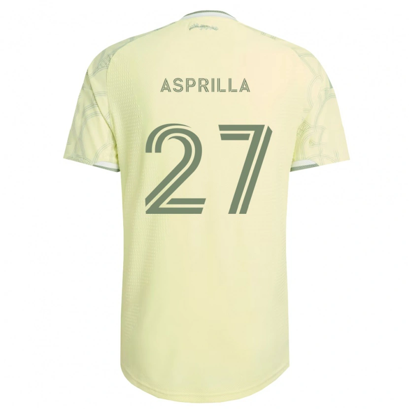 Danxen Enfant Maillot Dairon Asprilla #27 Beige Blanc Tenues Extérieur 2026/27 T-Shirt