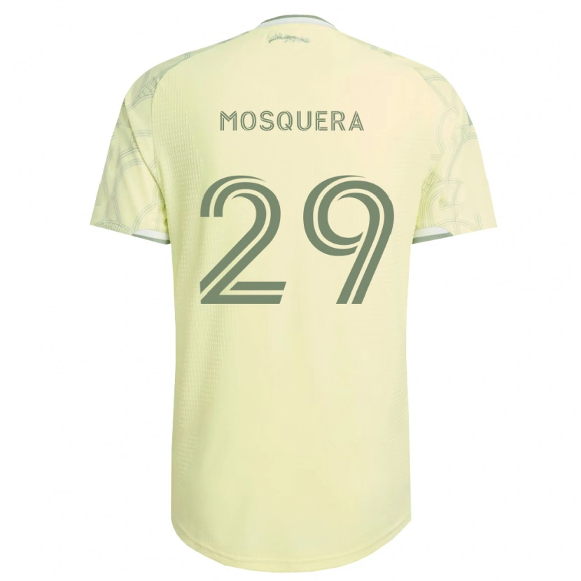 Danxen Enfant Maillot Juan Mosquera #29 Beige Blanc Tenues Extérieur 2026/27 T-Shirt