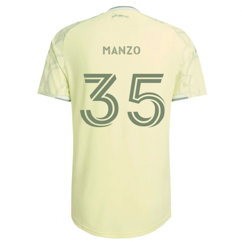 Danxen Enfant Maillot Alexis Manzo #35 Beige Blanc Tenues Extérieur 2026/27 T-Shirt