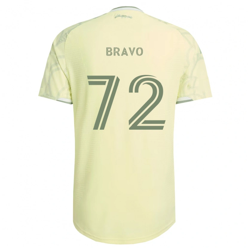 Danxen Enfant Maillot Julian Bravo #72 Beige Blanc Tenues Extérieur 2026/27 T-Shirt