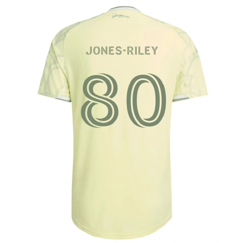 Danxen Enfant Maillot Jaden Jones-Riley #80 Beige Blanc Tenues Extérieur 2026/27 T-Shirt
