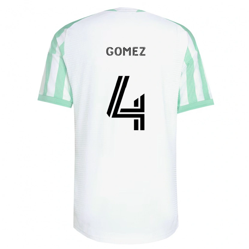 Danxen Enfant Maillot Antonio Gomez #4 Vert Clair Noir Blanc Tenues Extérieur 2026/27 T-Shirt