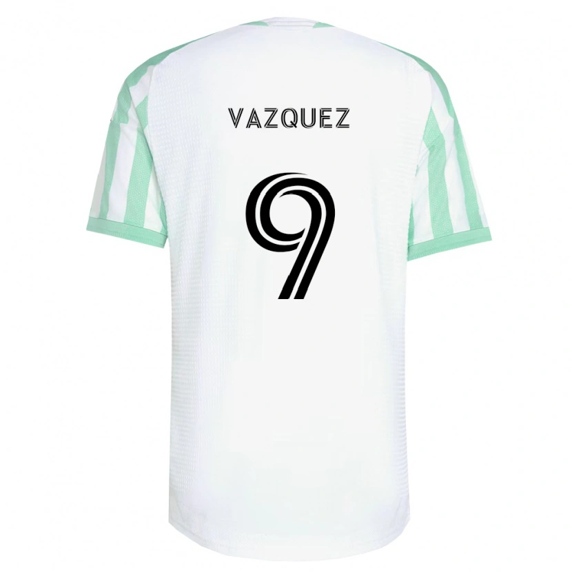 Danxen Enfant Maillot Brandon Vazquez #9 Vert Clair Noir Blanc Tenues Extérieur 2026/27 T-Shirt