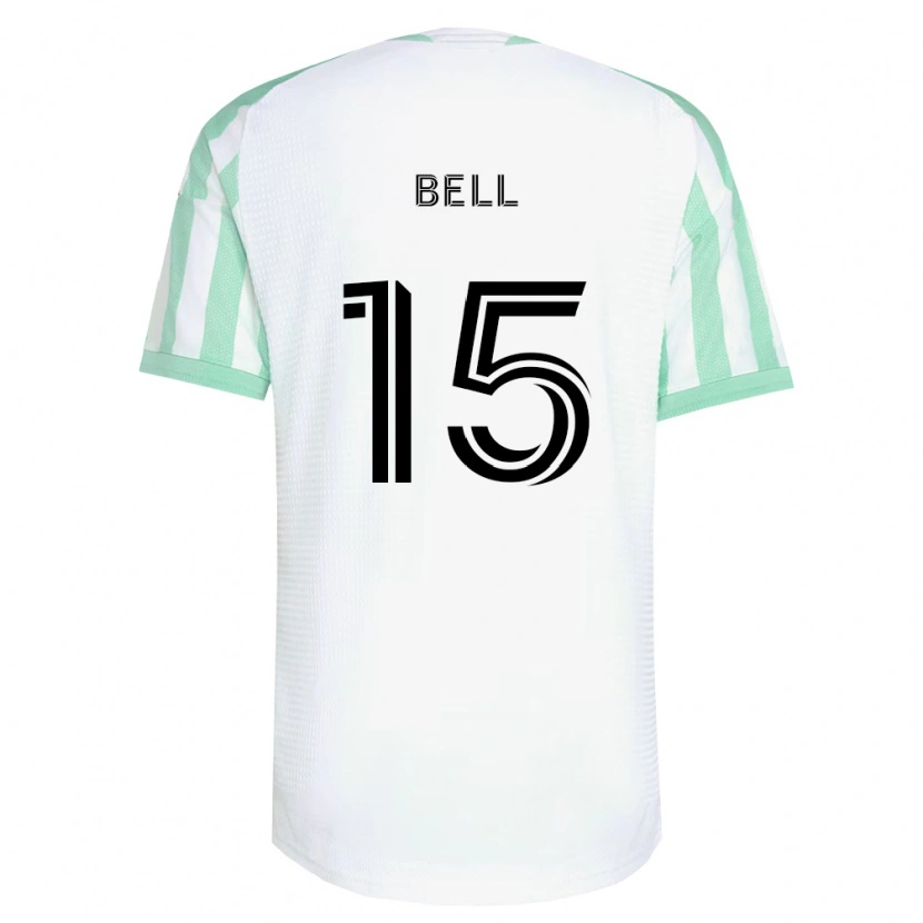 Danxen Enfant Maillot Jon Bell #15 Vert Clair Noir Blanc Tenues Extérieur 2026/27 T-Shirt