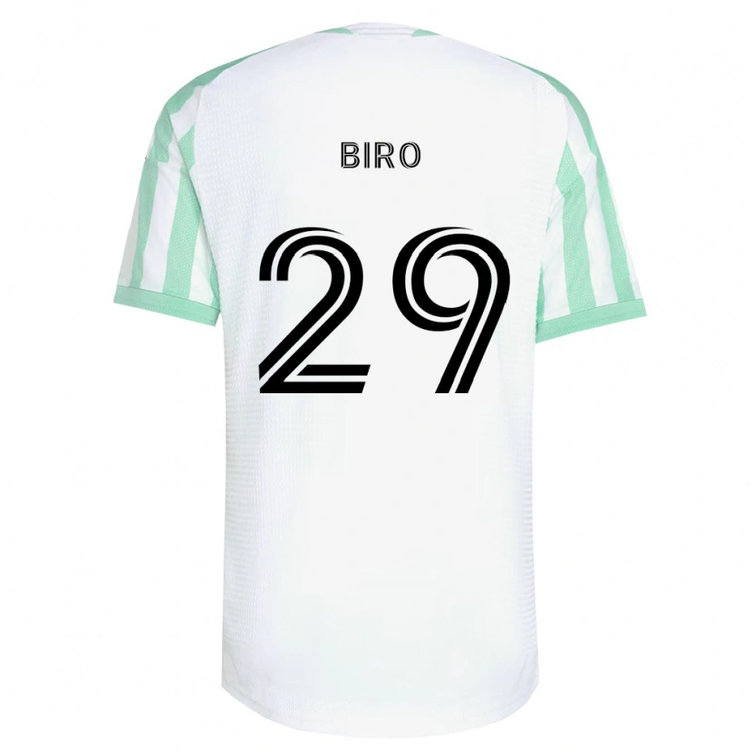 Danxen Enfant Maillot Guilherme Biro #29 Vert Clair Noir Blanc Tenues Extérieur 2026/27 T-Shirt