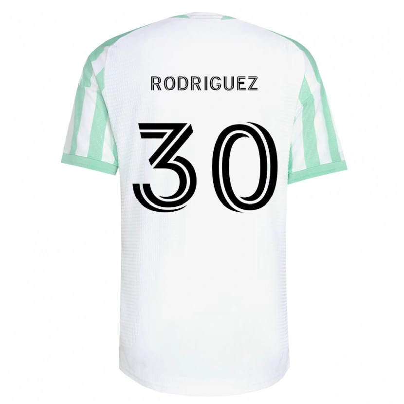 Danxen Enfant Maillot Memo Rodríguez #30 Vert Clair Noir Blanc Tenues Extérieur 2026/27 T-Shirt