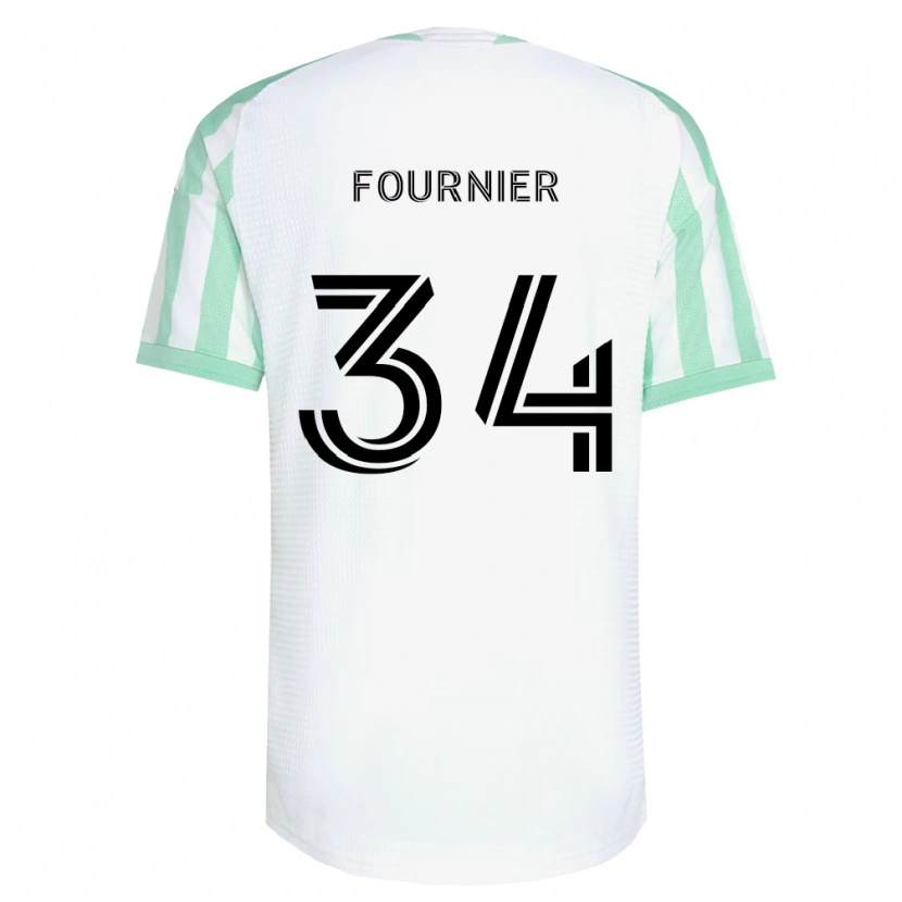 Danxen Enfant Maillot Drake Fournier #34 Vert Clair Noir Blanc Tenues Extérieur 2026/27 T-Shirt
