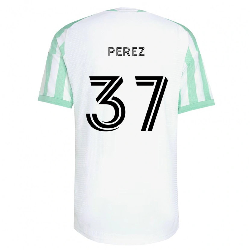 Danxen Enfant Maillot Damion Perez #37 Vert Clair Noir Blanc Tenues Extérieur 2026/27 T-Shirt