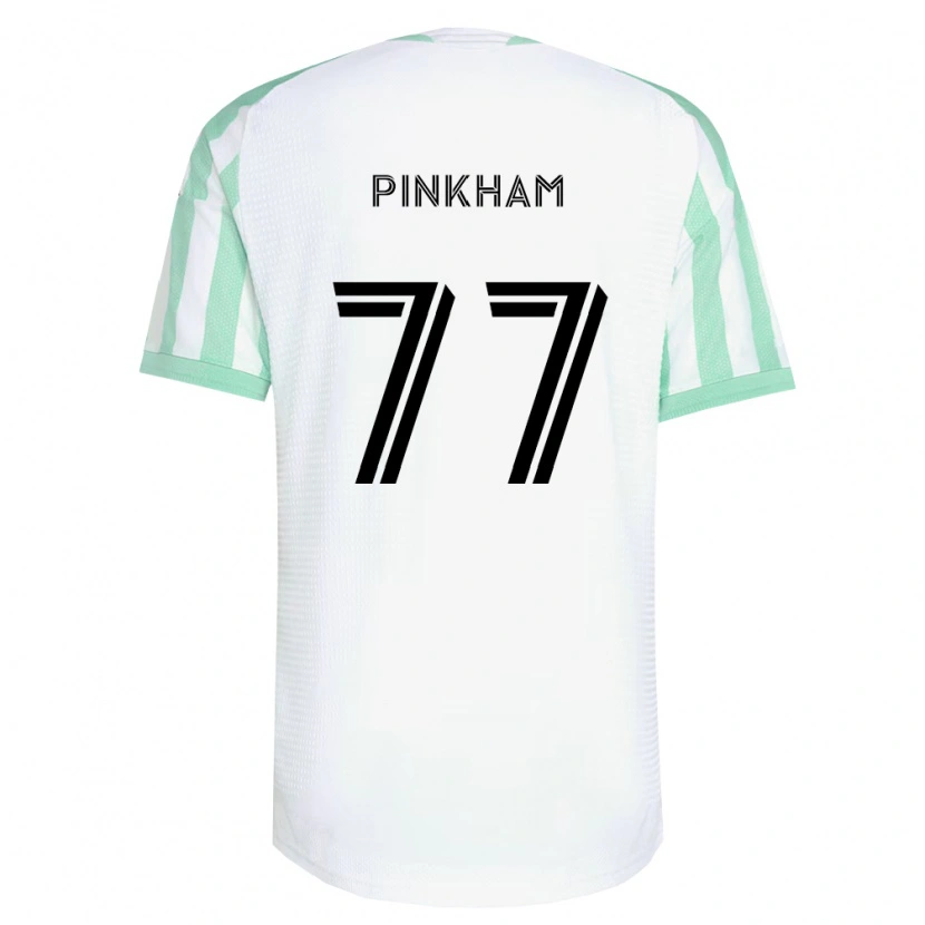 Danxen Enfant Maillot Chris Pinkham #77 Vert Clair Noir Blanc Tenues Extérieur 2026/27 T-Shirt