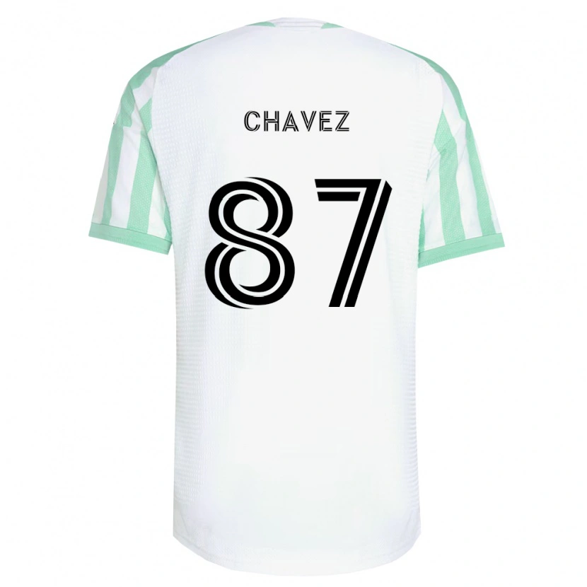 Danxen Enfant Maillot Alfonso Ocampo-Chávez #87 Vert Clair Noir Blanc Tenues Extérieur 2026/27 T-Shirt