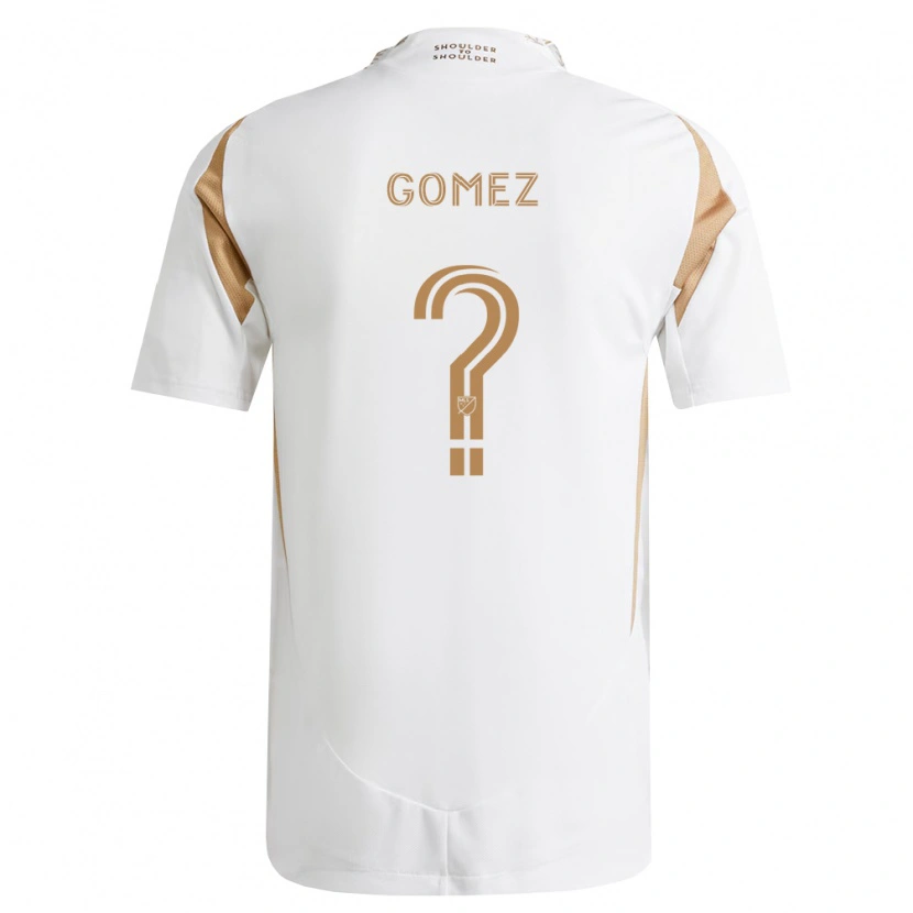 Danxen Enfant Maillot Azyk Gomez #0 Blanc Marron Tenues Extérieur 2026/27 T-Shirt