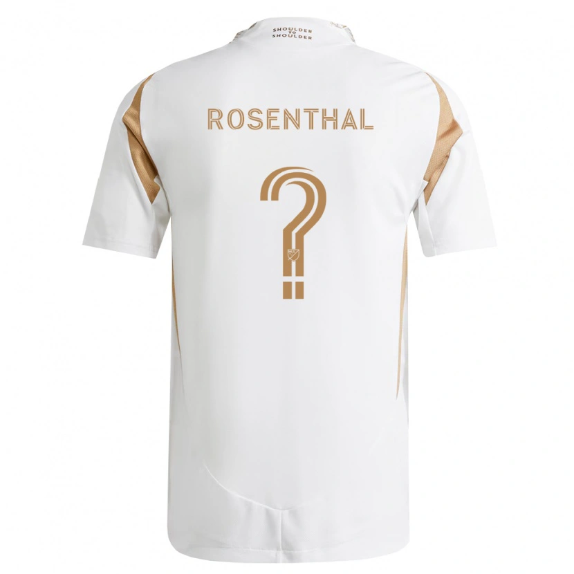 Danxen Enfant Maillot Charlie Rosenthal #0 Blanc Marron Tenues Extérieur 2026/27 T-Shirt