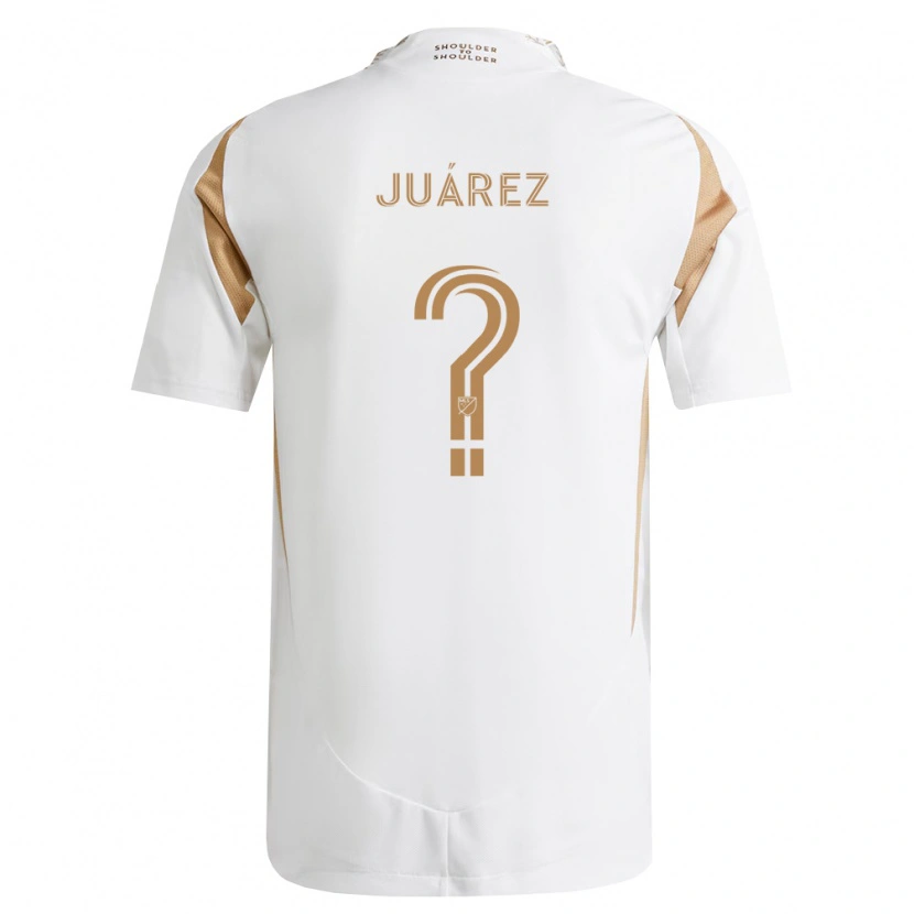 Danxen Enfant Maillot Anthony Juárez #0 Blanc Marron Tenues Extérieur 2026/27 T-Shirt
