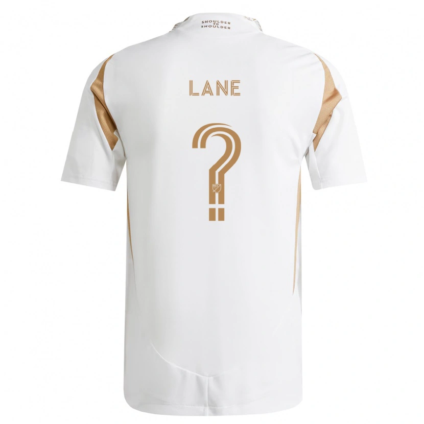 Danxen Enfant Maillot James Lane #0 Blanc Marron Tenues Extérieur 2026/27 T-Shirt
