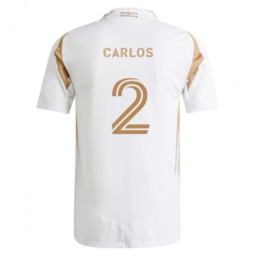 Danxen Enfant Maillot Aidan Carlos #2 Blanc Marron Tenues Extérieur 2026/27 T-Shirt