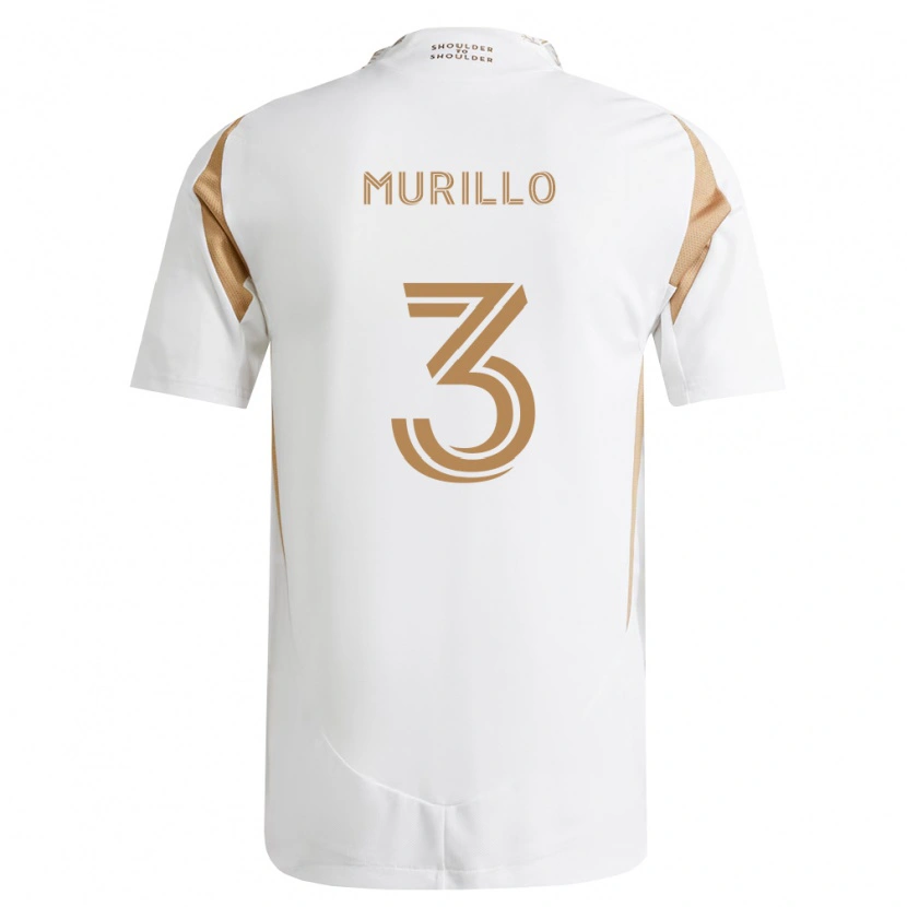 Danxen Enfant Maillot Jesús Murillo #3 Blanc Marron Tenues Extérieur 2026/27 T-Shirt