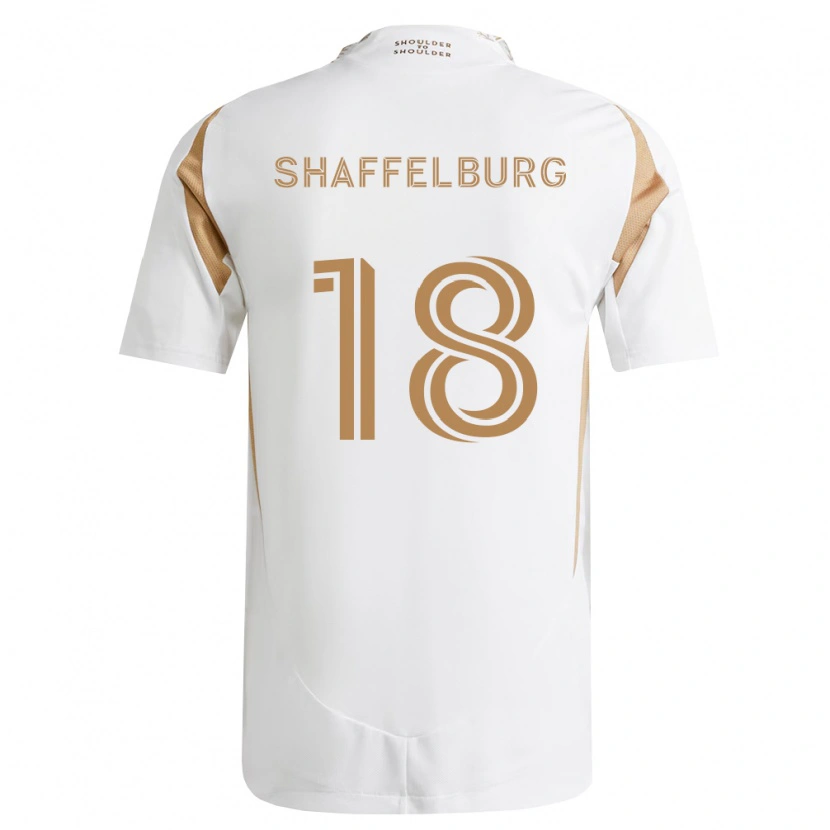 Danxen Enfant Maillot Jacob Shaffelburg #18 Blanc Marron Tenues Extérieur 2026/27 T-Shirt