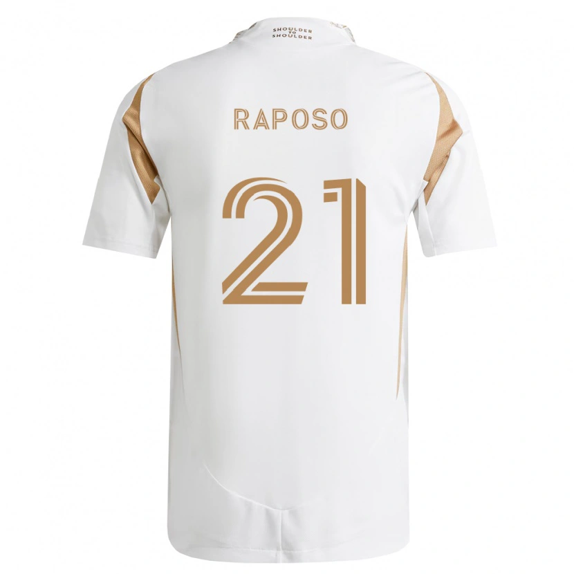 Danxen Enfant Maillot Ryan Raposo #21 Blanc Marron Tenues Extérieur 2026/27 T-Shirt