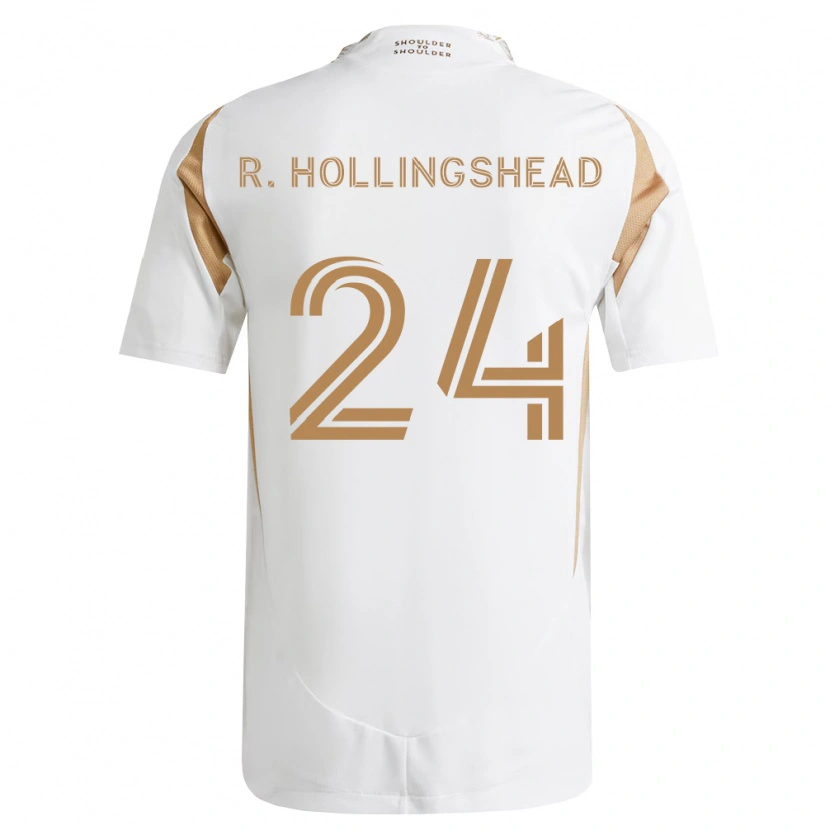 Danxen Enfant Maillot Ryan Hollingshead #24 Blanc Marron Tenues Extérieur 2026/27 T-Shirt