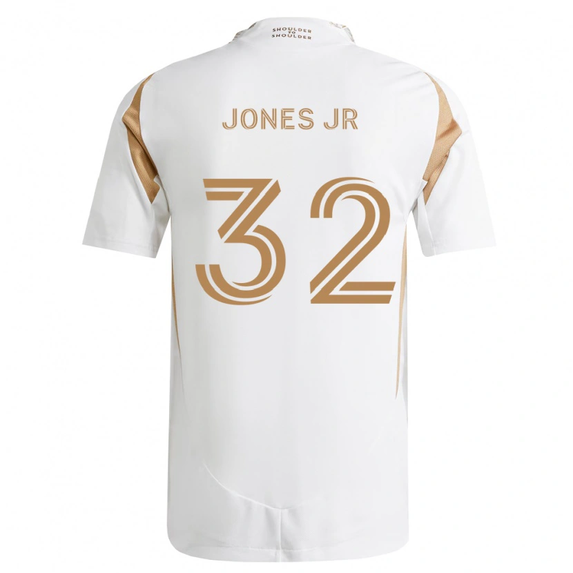 Danxen Enfant Maillot Deryk Jones Jr #32 Blanc Marron Tenues Extérieur 2026/27 T-Shirt