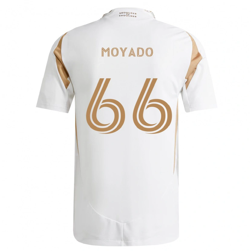 Danxen Enfant Maillot Bryan Moyado #66 Blanc Marron Tenues Extérieur 2026/27 T-Shirt