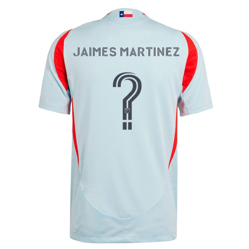 Danxen Enfant Maillot David Jaimes Martinez #0 Gris Foncé Rouge Blanc Tenues Extérieur 2026/27 T-Shirt