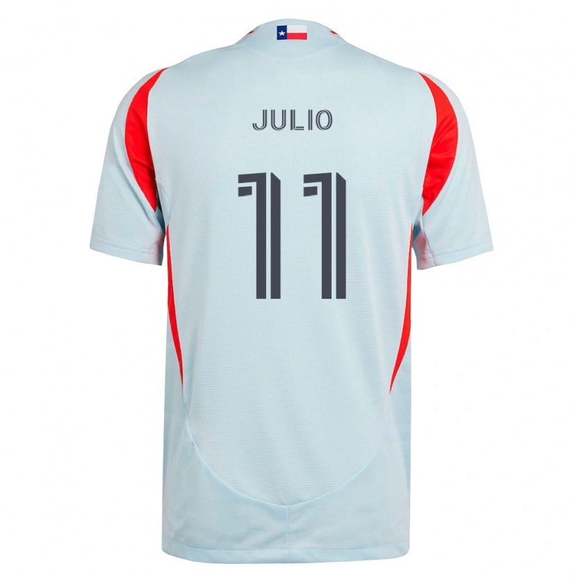 Danxen Enfant Maillot Anderson Julio #11 Gris Foncé Rouge Blanc Tenues Extérieur 2026/27 T-Shirt