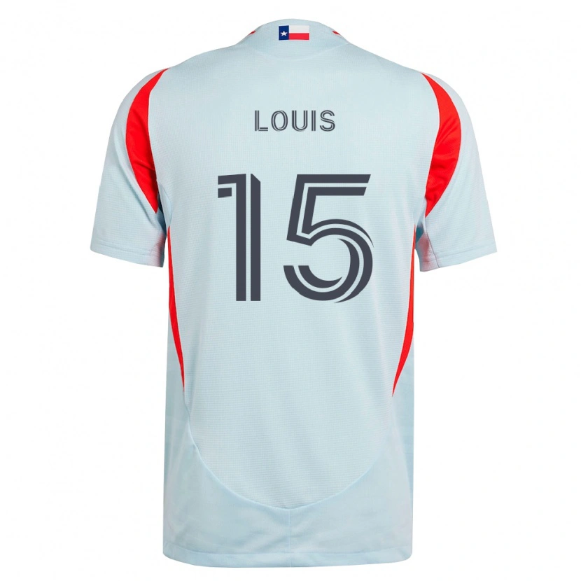 Danxen Enfant Maillot Ricky Louis #15 Gris Foncé Rouge Blanc Tenues Extérieur 2026/27 T-Shirt