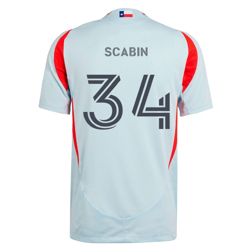 Danxen Enfant Maillot Kaka Scabin #34 Gris Foncé Rouge Blanc Tenues Extérieur 2026/27 T-Shirt