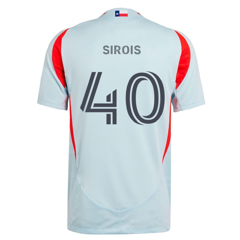 Danxen Enfant Maillot Jonathan Sirois #40 Gris Foncé Rouge Blanc Tenues Extérieur 2026/27 T-Shirt